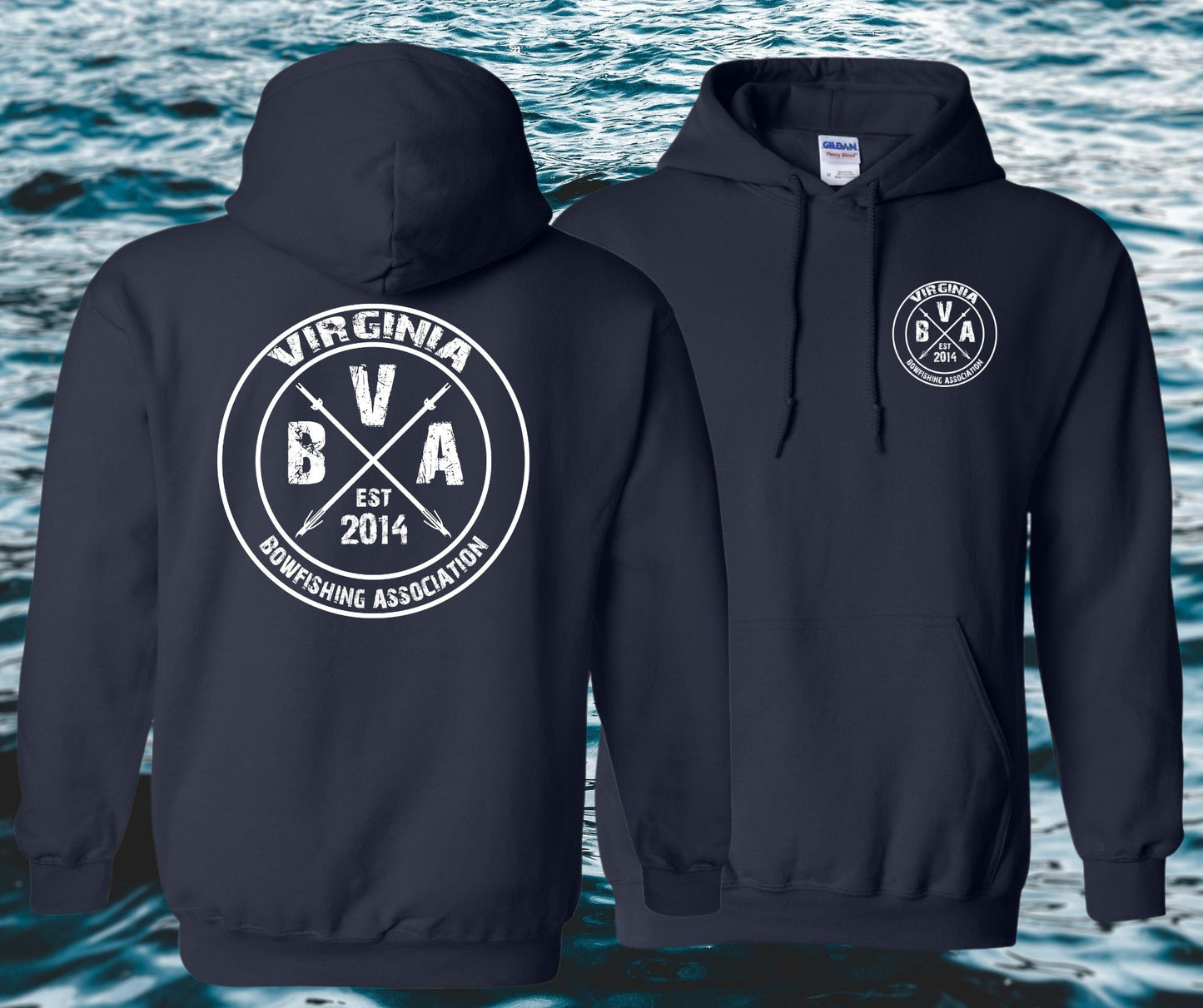 Virginia Bowfishing Assoc. Gildan Hoodies