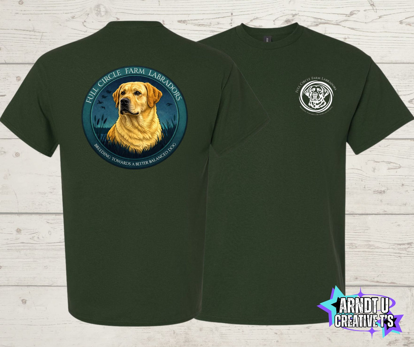 Full Circle Farm Labradors Yellow Lab Short Sleeve