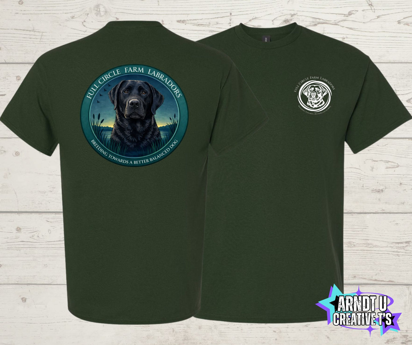Full Circle Farm Labradors Black Lab Short Sleeve