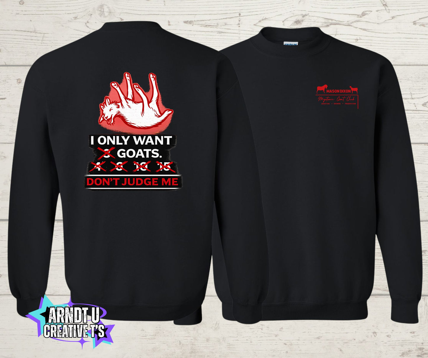 Mason Dixon Myotonic Goat Club Crewneck Sweatshirt