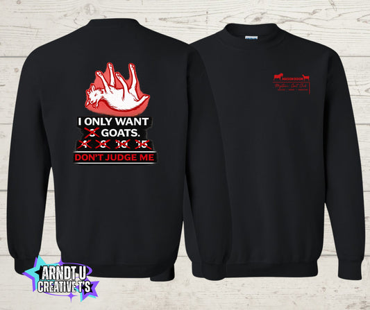 Mason Dixon Myotonic Goat Club Crewneck Sweatshirt