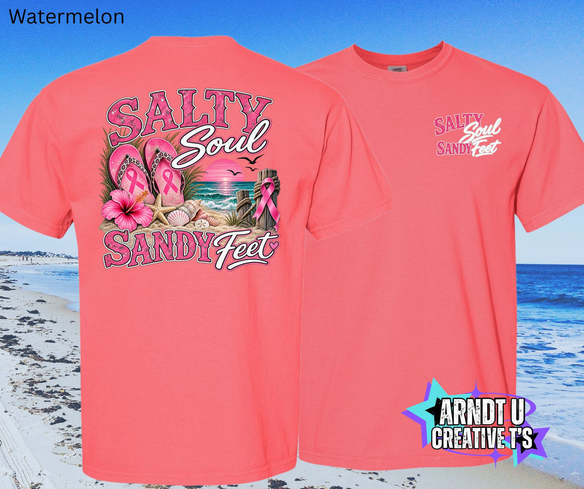 Salty Soul Sandy Feet Breast Cancer Awareness