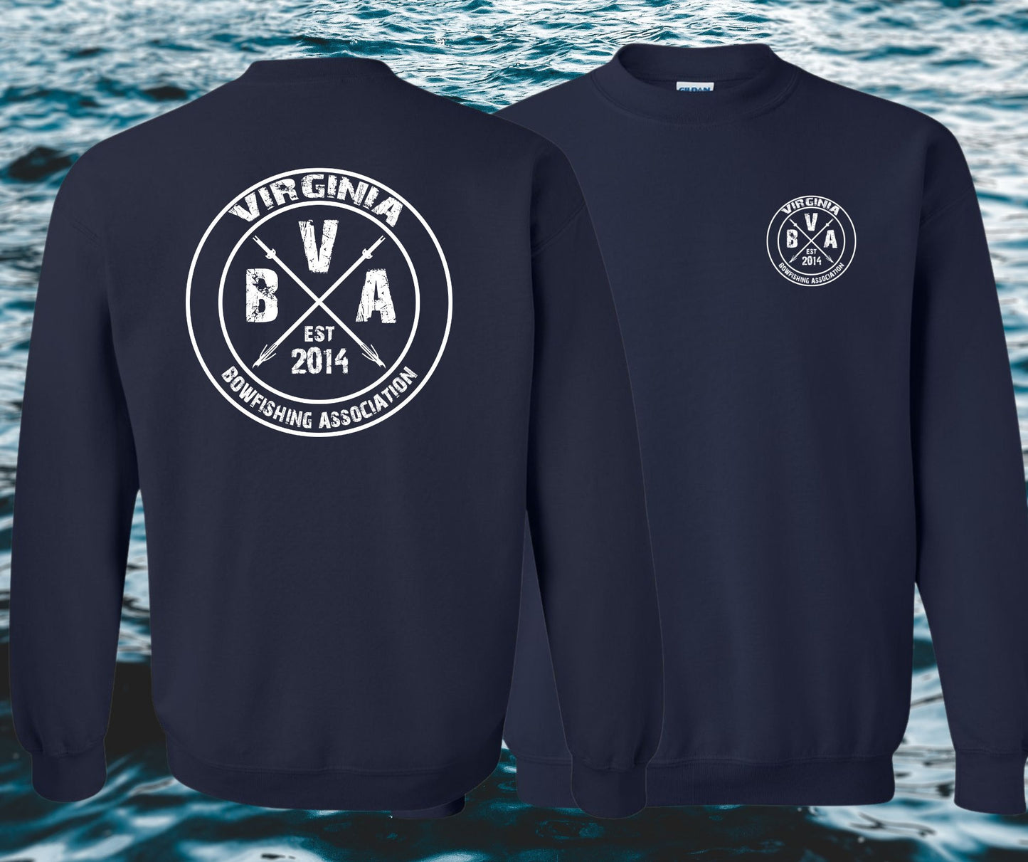 Virginia Bowfishing Assoc. Crewneck Sweatshirt