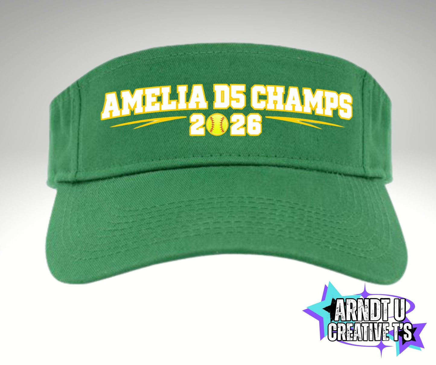 Amelia Ponytails Softball Allstars Visor (no personlaization)