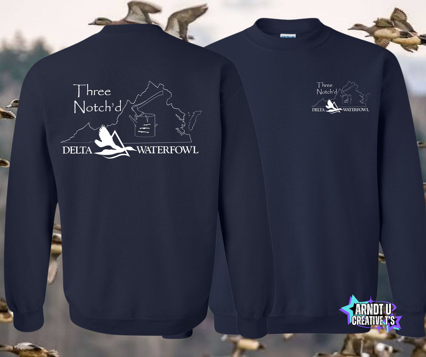 Three Notch'd Crewneck Sweatshirts