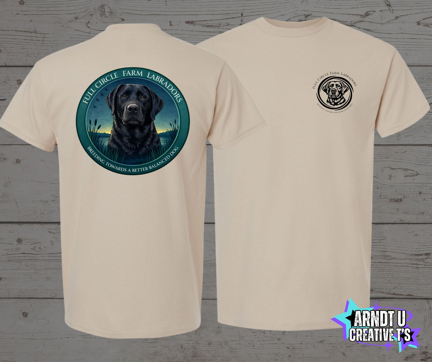 Full Circle Farm Labradors Black Lab Short Sleeve