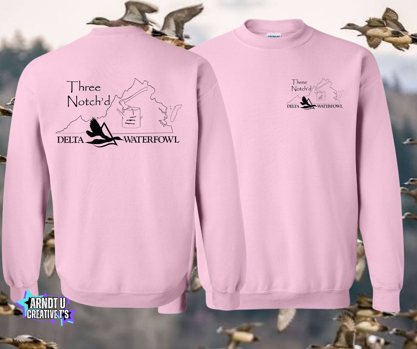 Three Notch'd Crewneck Sweatshirts