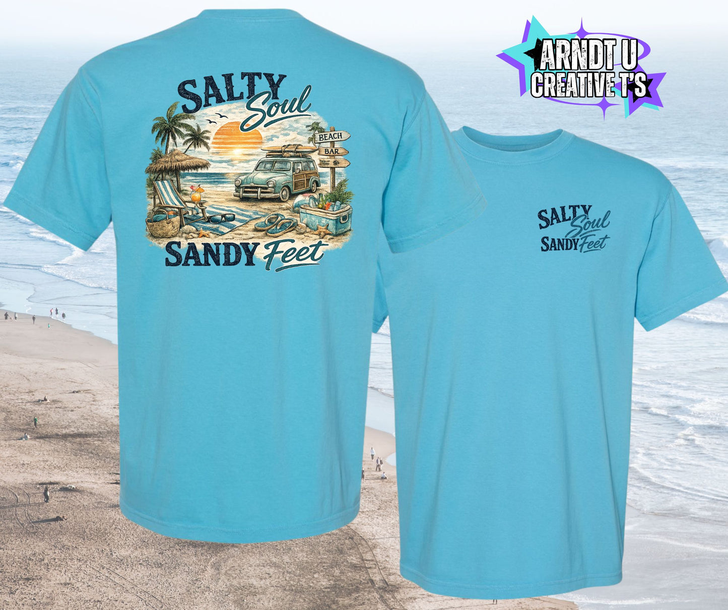 Salty Soul Sandy Feet Old School Beach Wagon