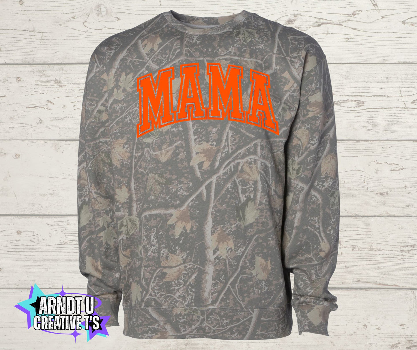 Camo MAMA Crewneck