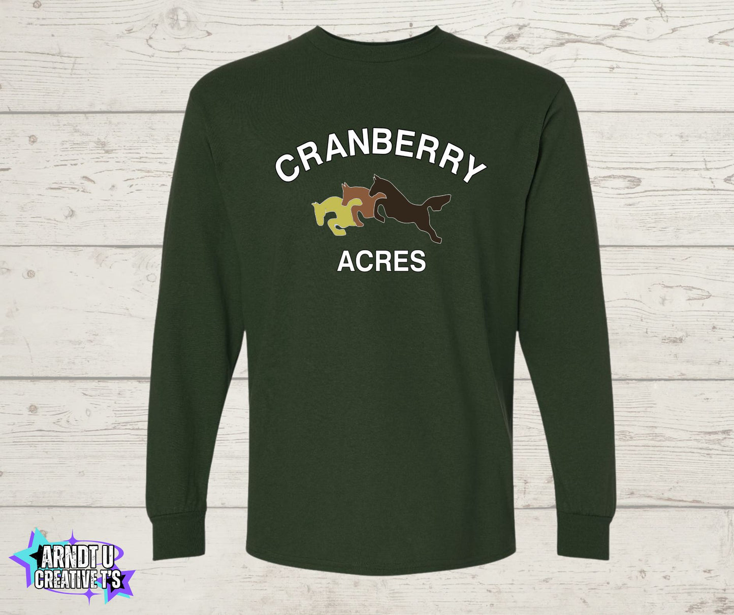 Cranberry Acres Long Sleeve Original Logo Front Only