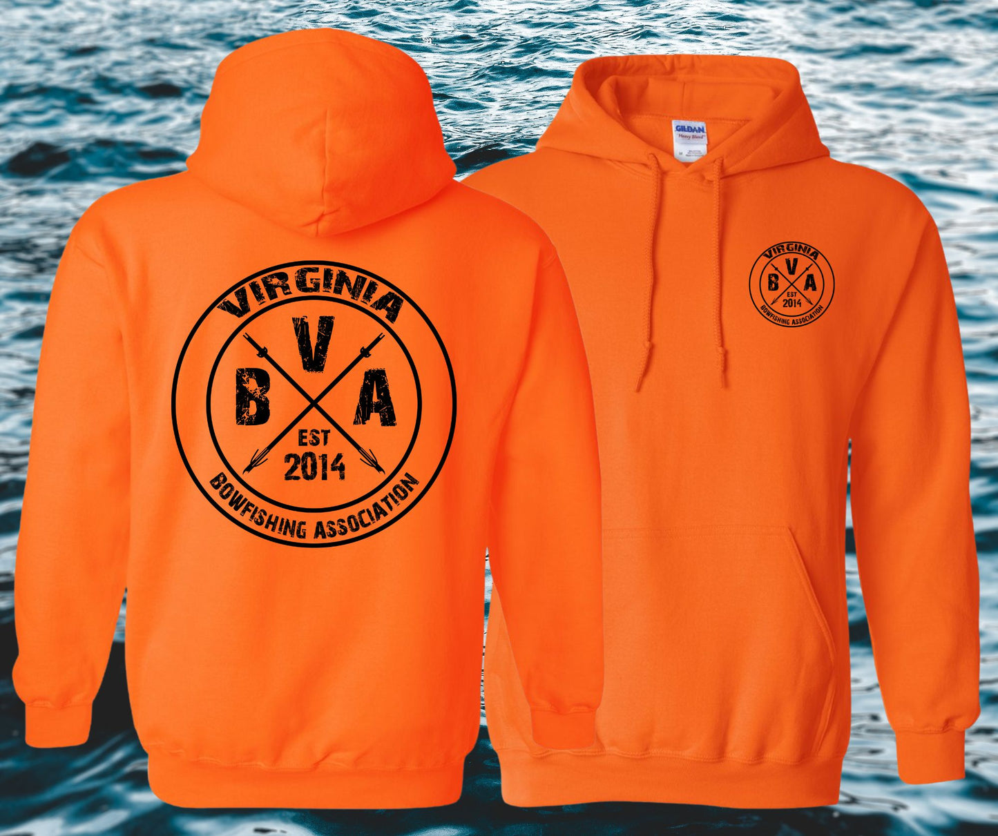 Virginia Bowfishing Assoc. Gildan Hoodies