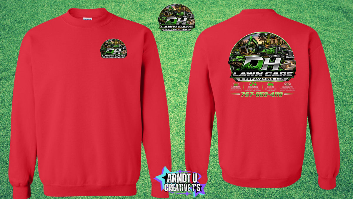 DH Lawn Care & Excavation LLC Crewneck Sweatshirt
