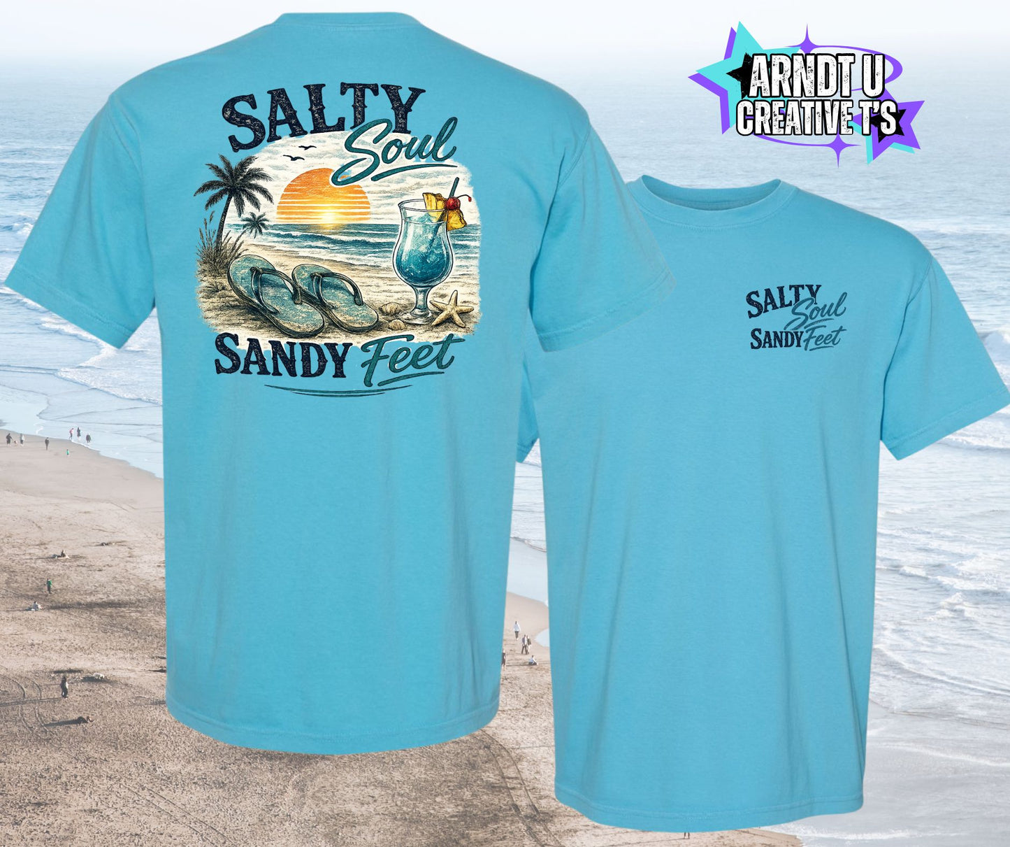 Salty Soul Sandy Feet Flips & A Cocktail