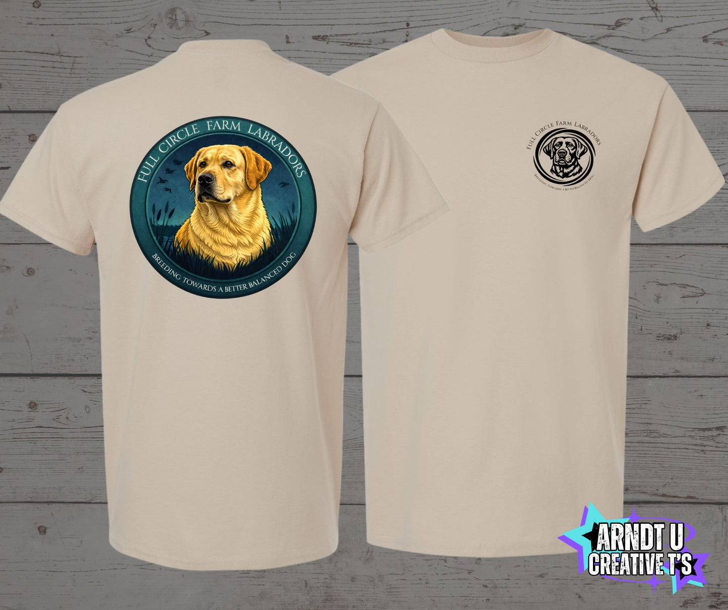 Full Circle Farm Labradors Yellow Lab Short Sleeve
