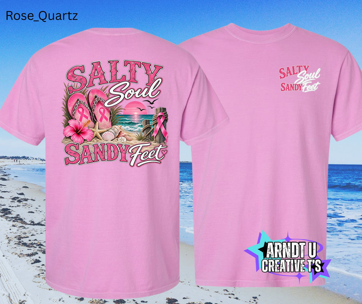 Salty Soul Sandy Feet Breast Cancer Awareness
