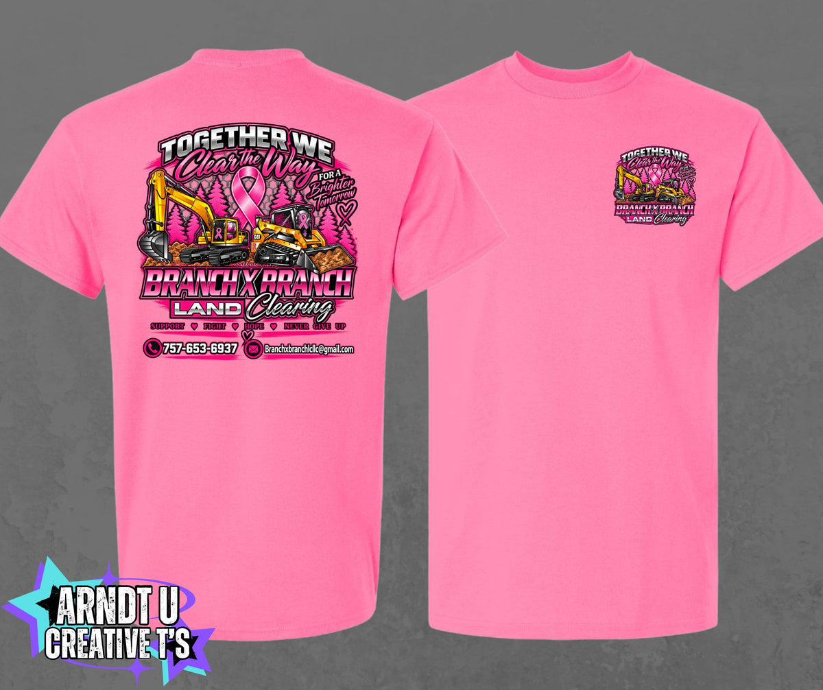 Breast Cancer Awareness BXB Land Clearing Short Sleeve