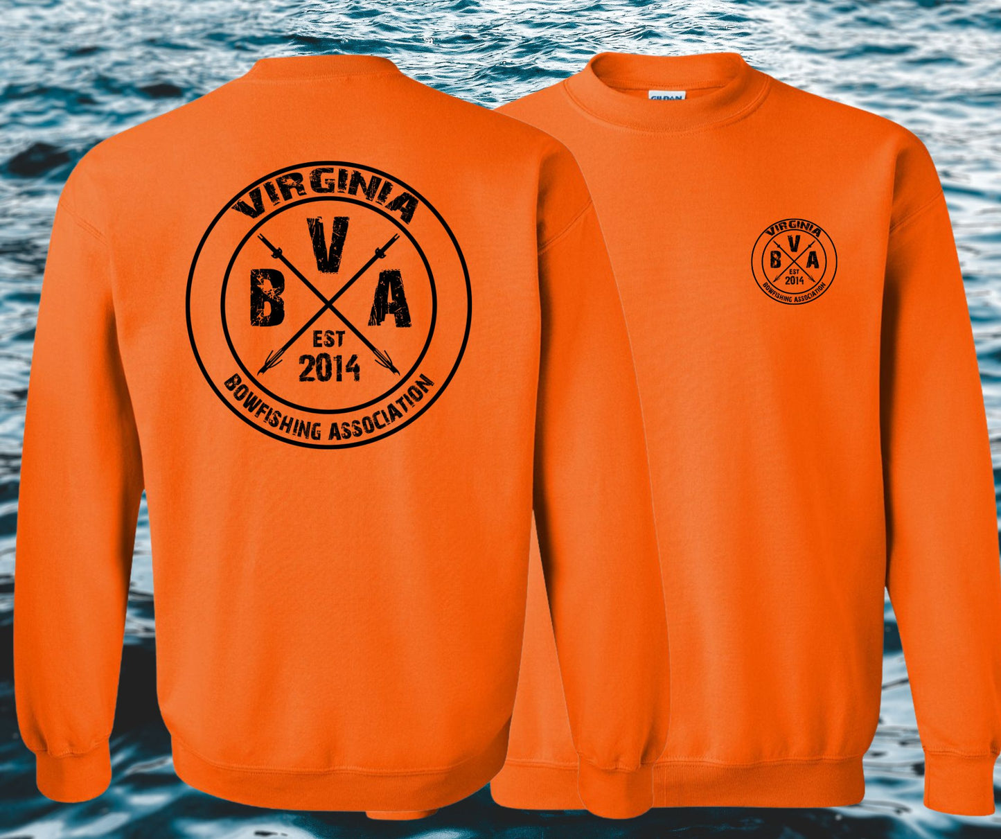 Virginia Bowfishing Assoc. Crewneck Sweatshirt