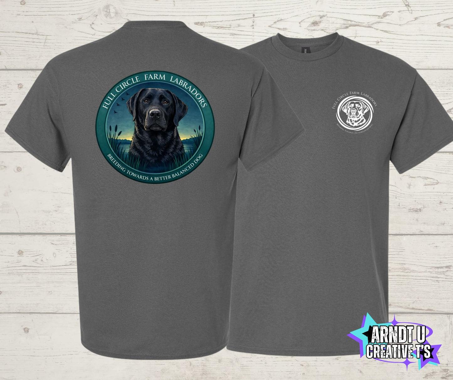 Full Circle Farm Labradors Black Lab Short Sleeve