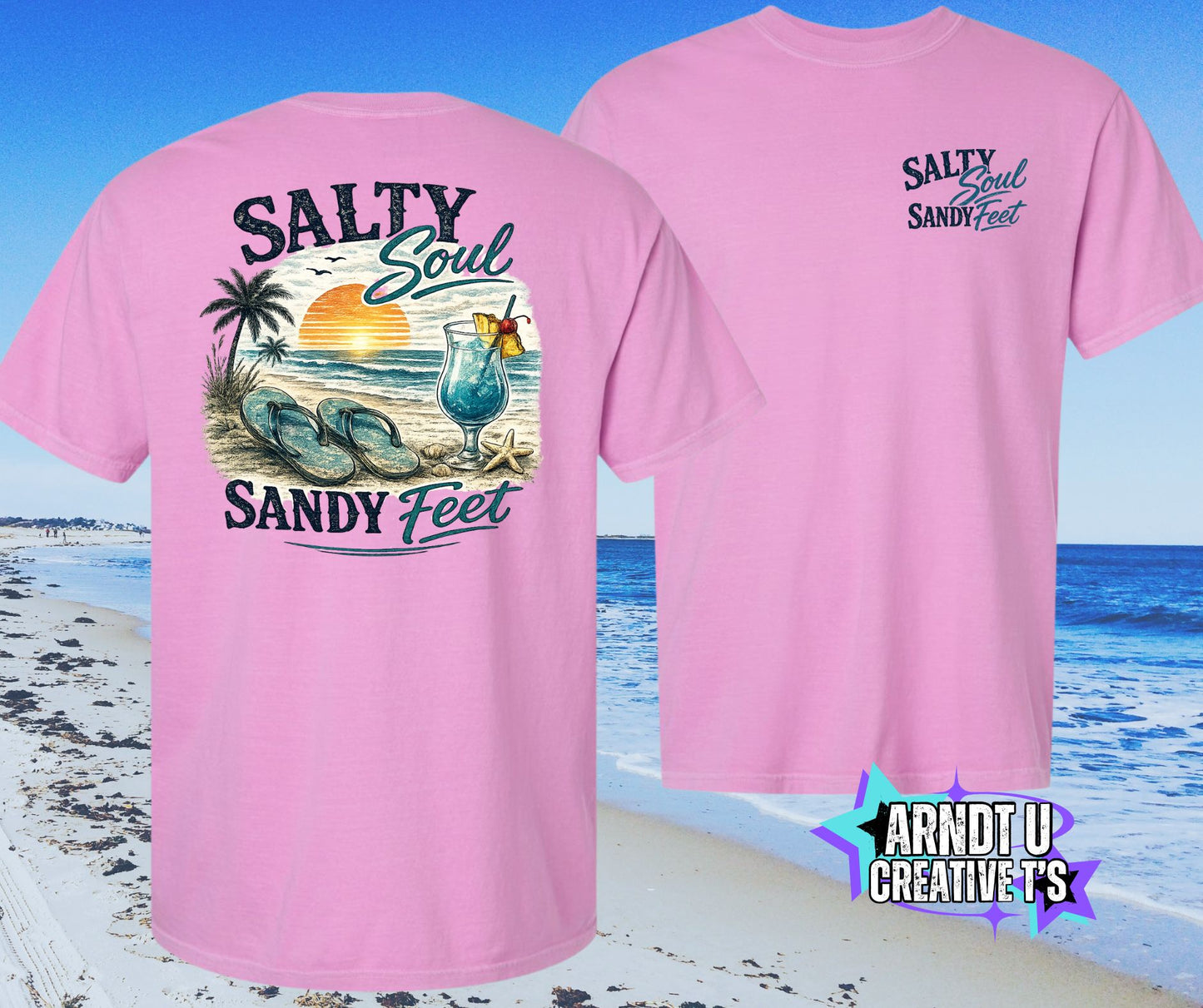 Salty Soul Sandy Feet Flips & A Cocktail
