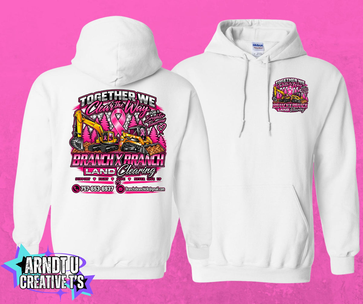 Breast Cancer Awareness BXB Land Clearing Hoodie