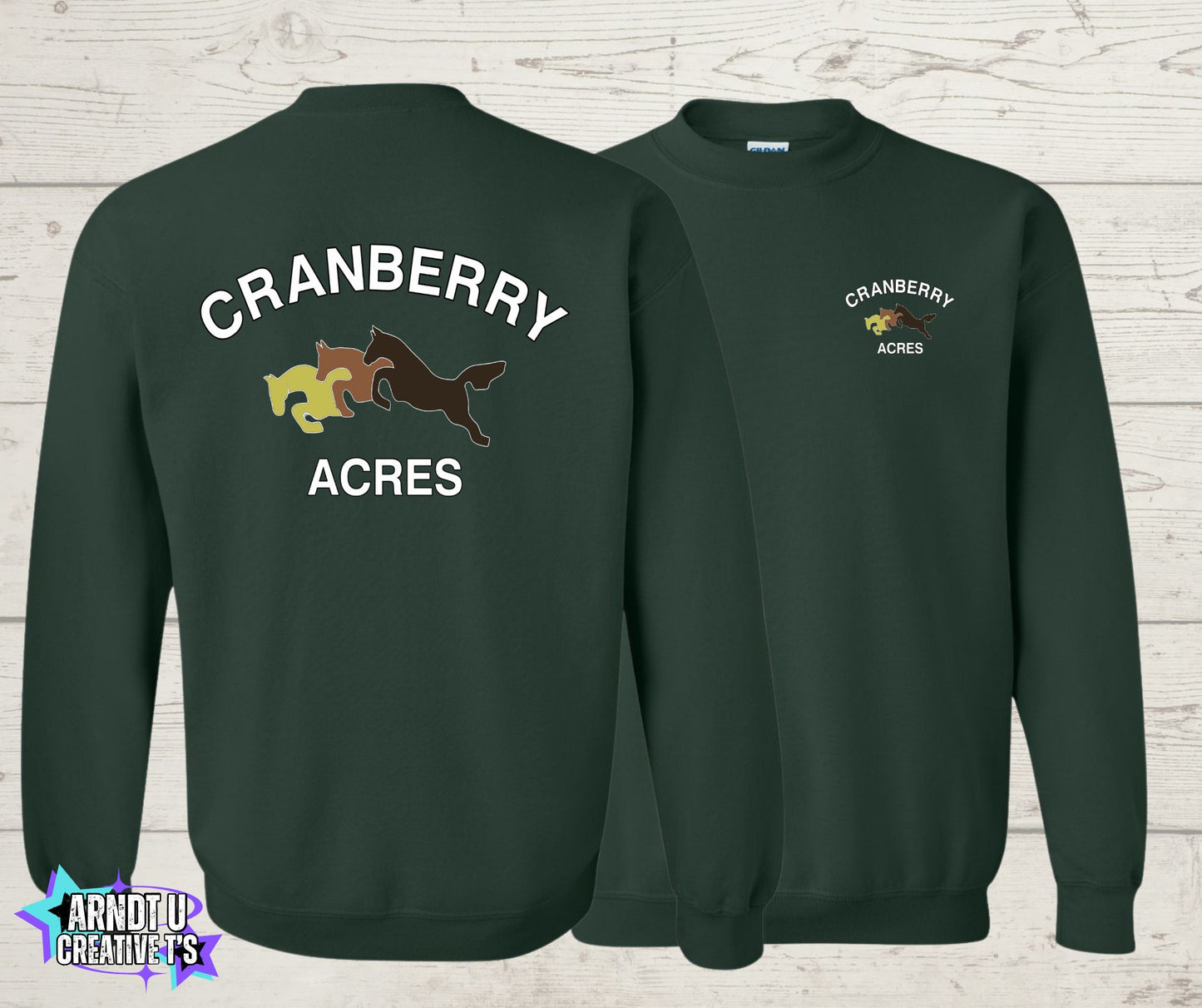 Cranberry Acres Crewneck Sweatshirt Original Logo