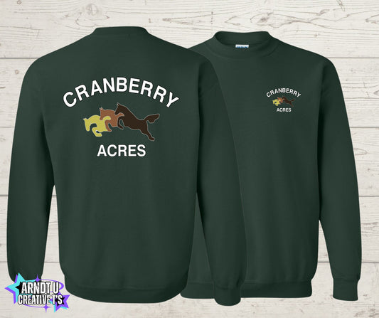 Cranberry Acres Crewneck Sweatshirt Original Logo