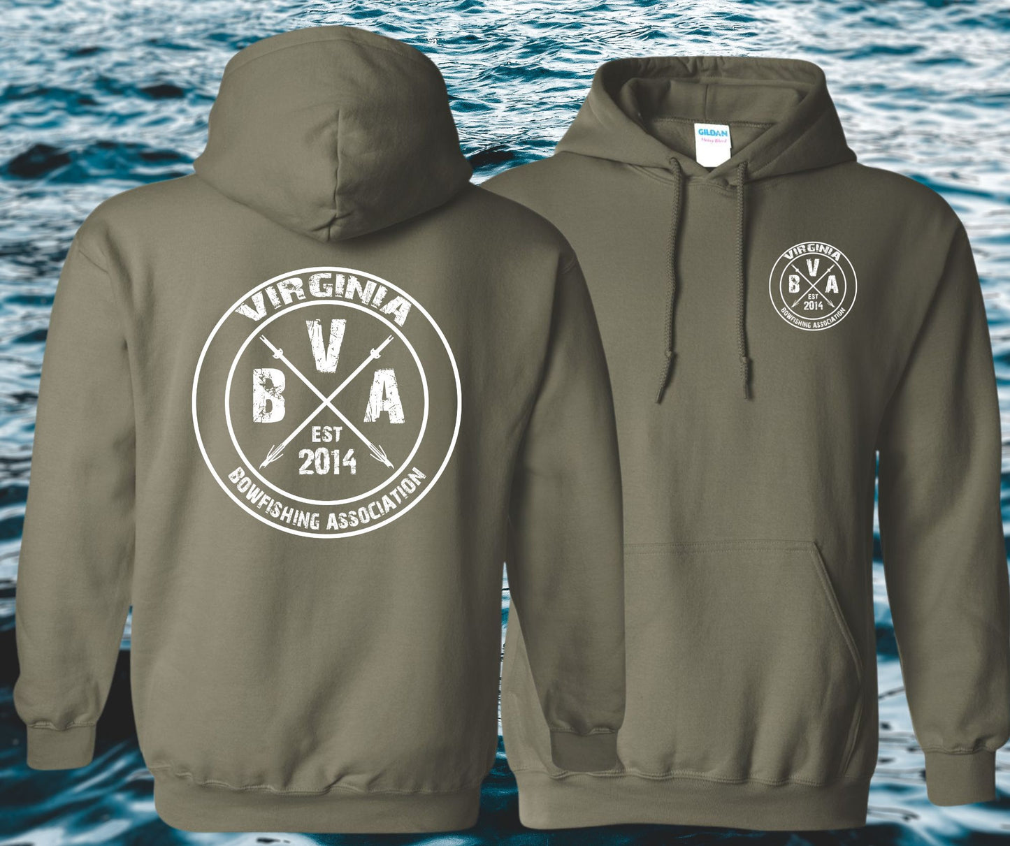 Virginia Bowfishing Assoc. Gildan Hoodies