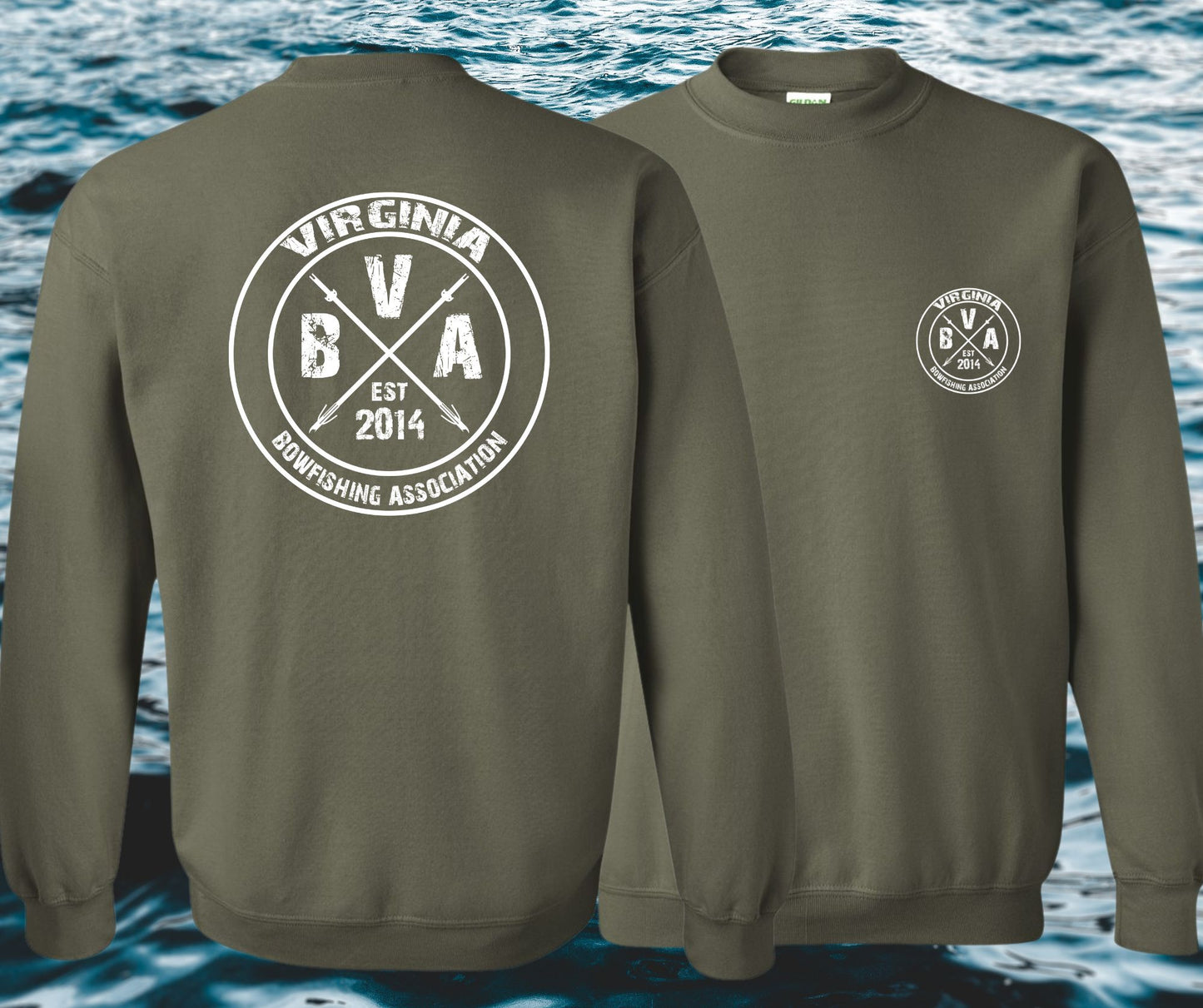 Virginia Bowfishing Assoc. Crewneck Sweatshirt