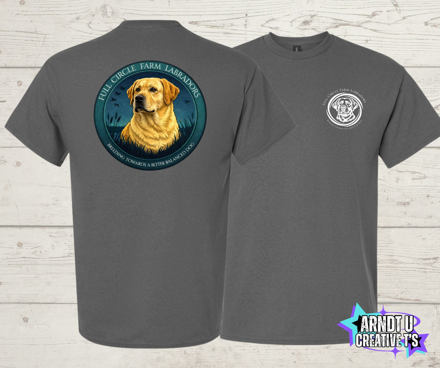 Full Circle Farm Labradors Yellow Lab Short Sleeve