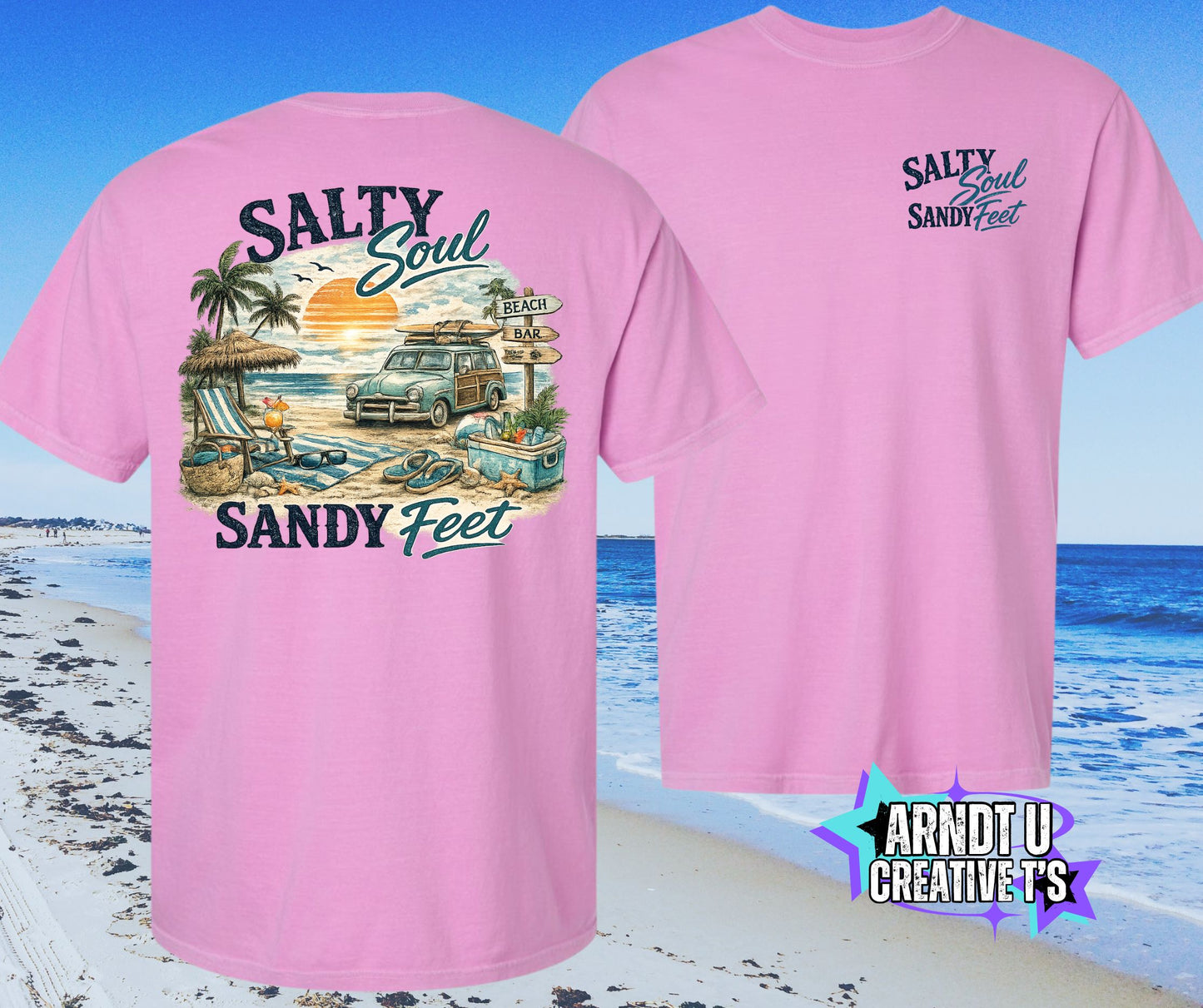 Salty Soul Sandy Feet Old School Beach Wagon