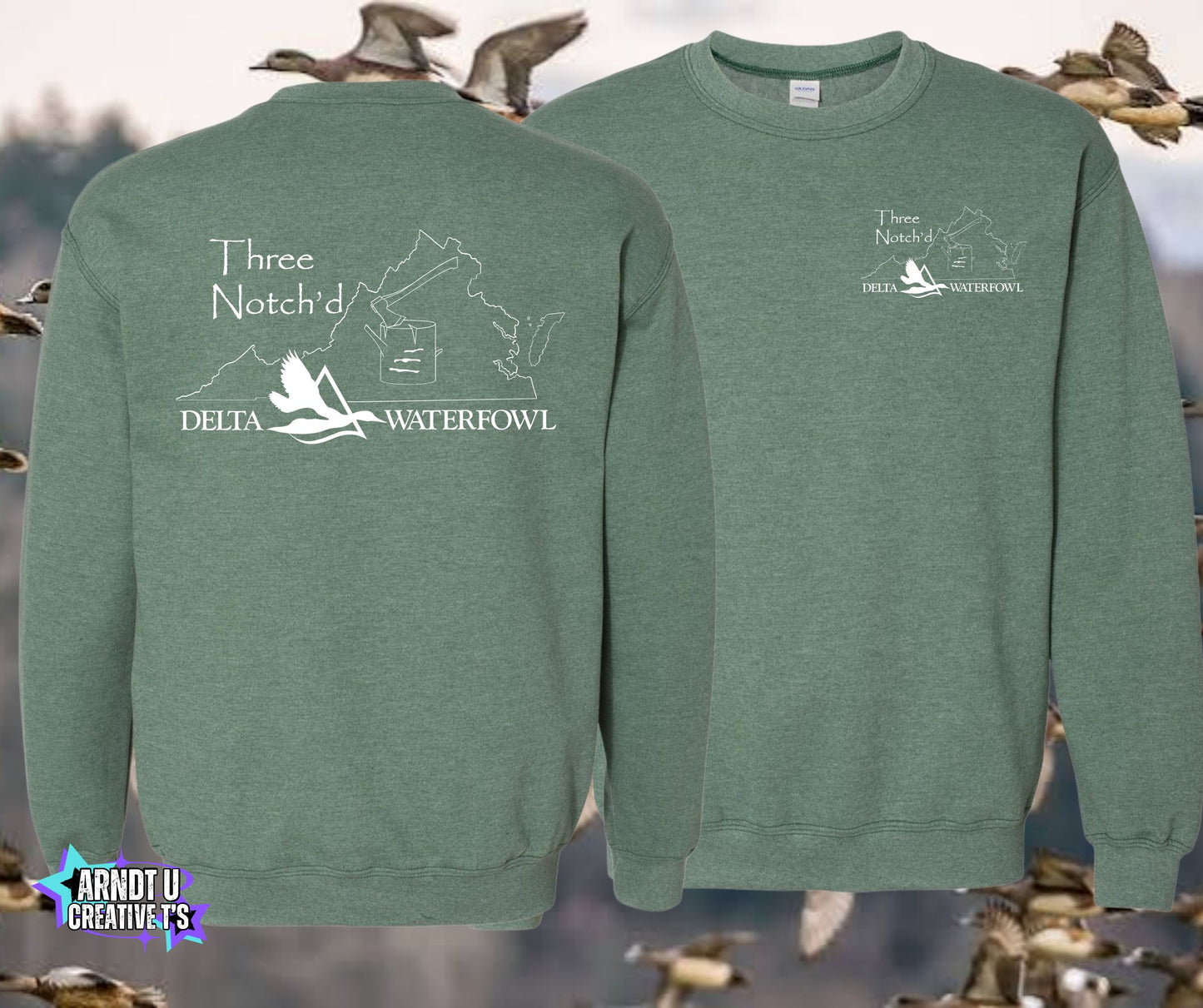 Three Notch'd Crewneck Sweatshirts