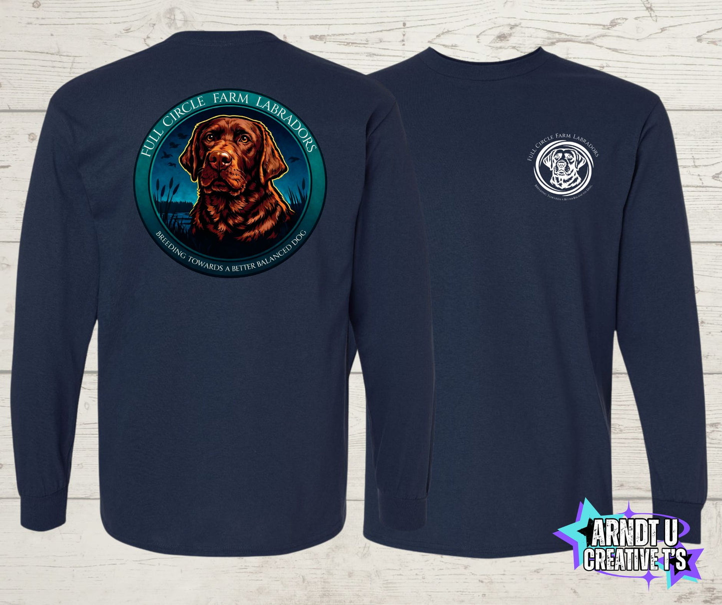 Full Circle Labradors Chocolate Lab Long Sleeve