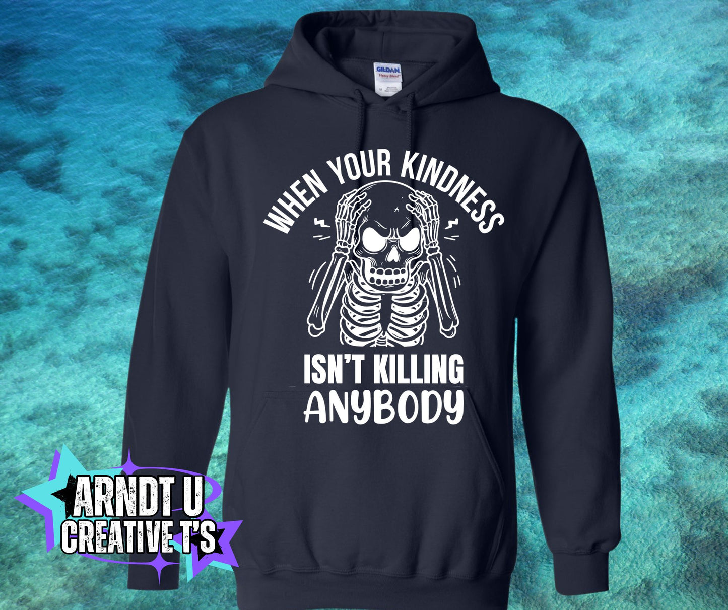 Killing With Kindness (White Writing)