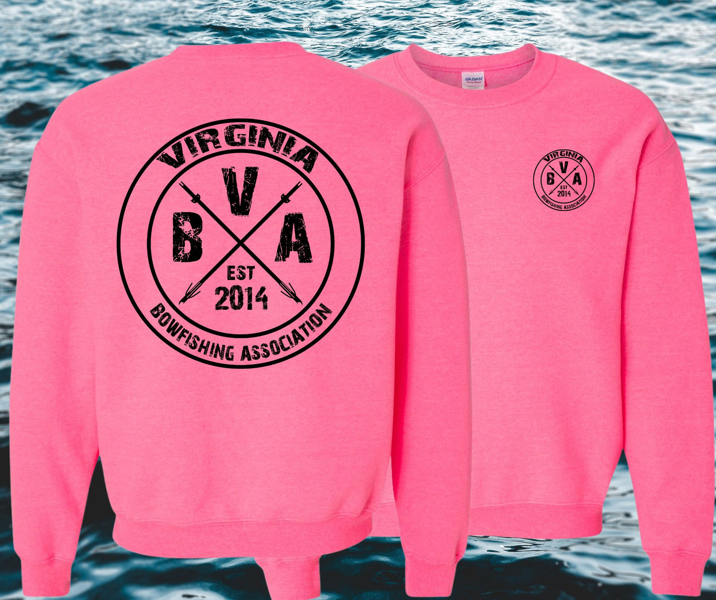 Virginia Bowfishing Assoc. Crewneck Sweatshirt