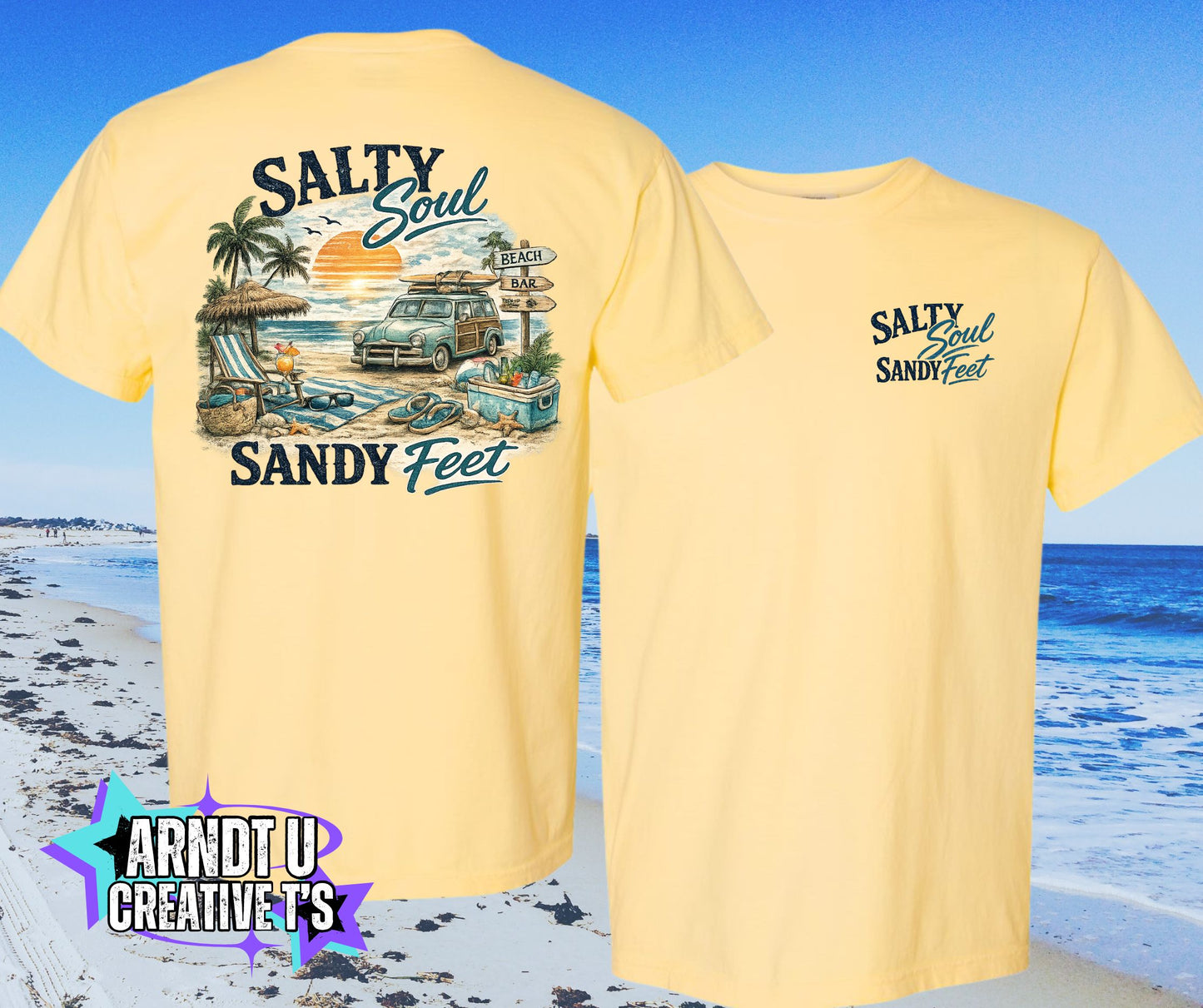 Salty Soul Sandy Feet Old School Beach Wagon
