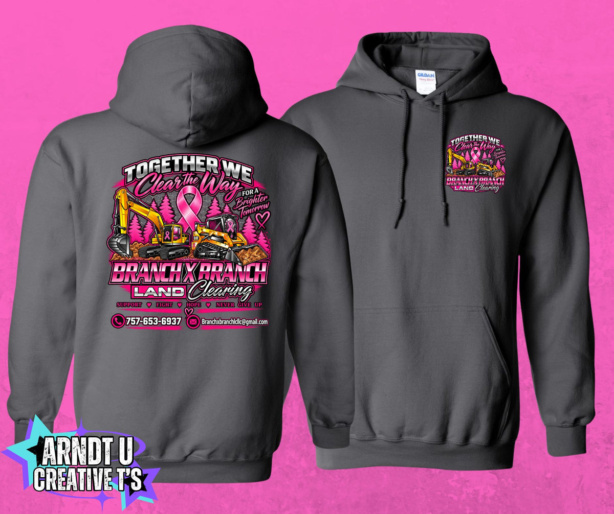 Breast Cancer Awareness BXB Land Clearing Hoodie