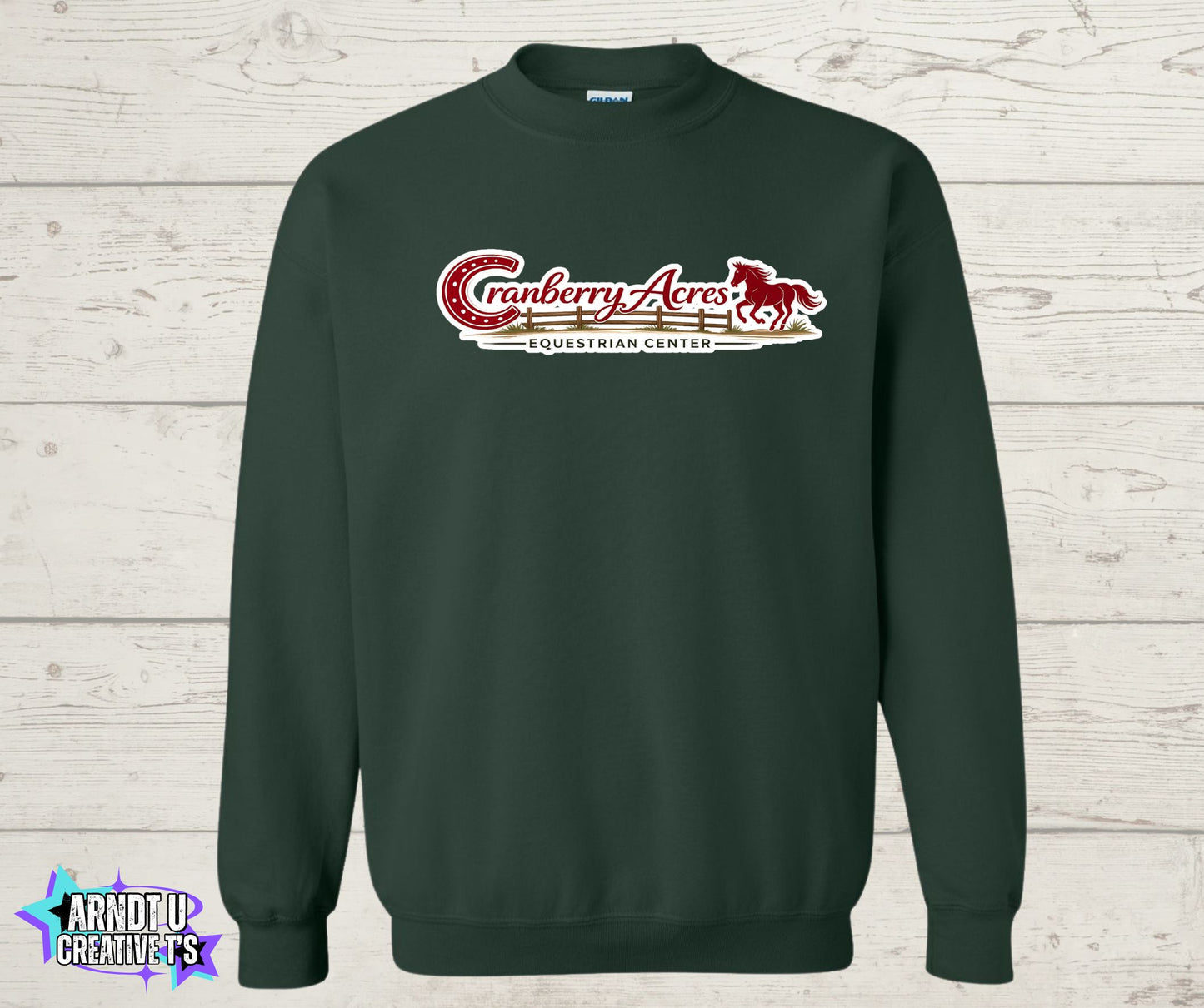 Cranberry Acres Crewneck Sweatshirt Horse