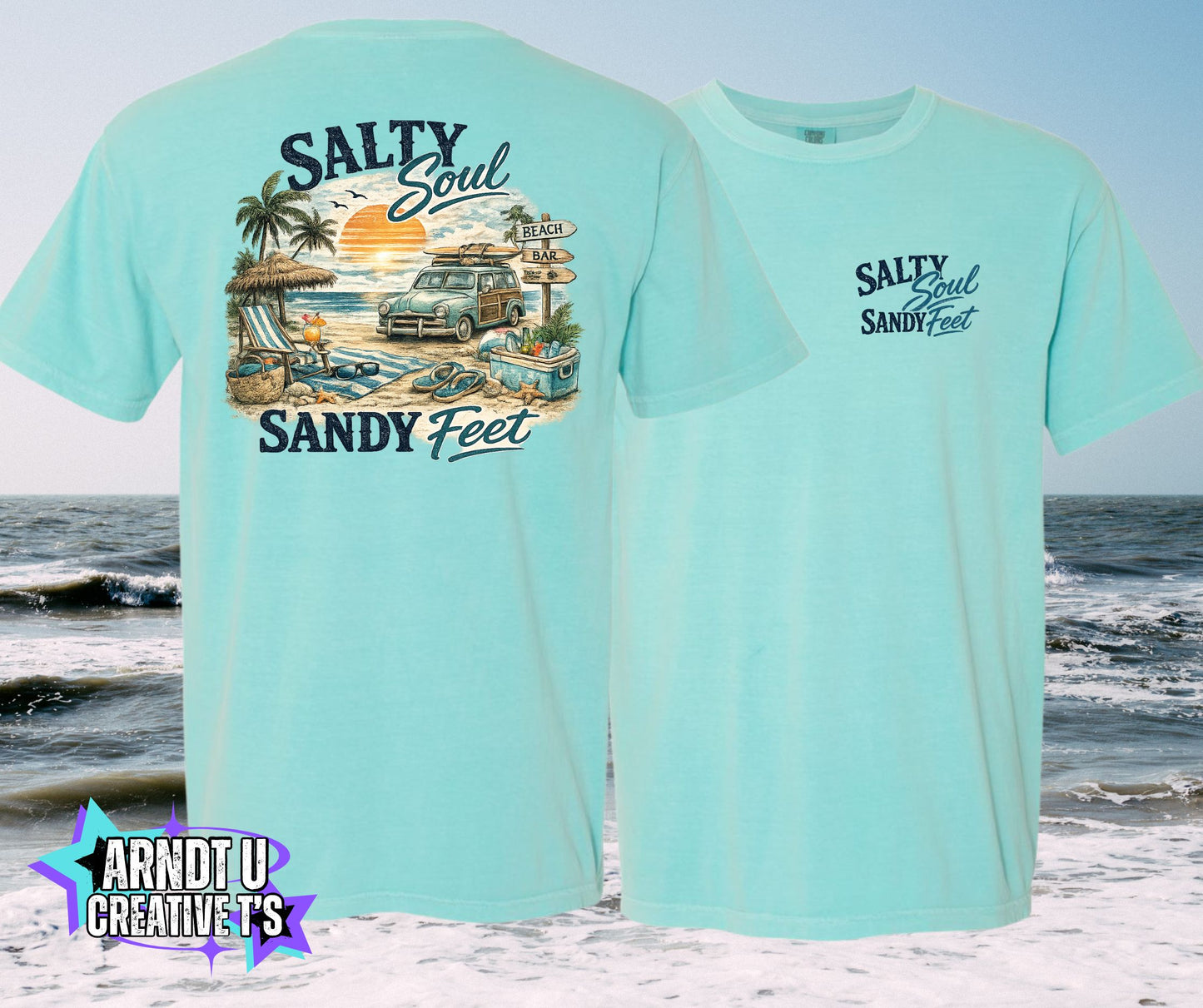 Salty Soul Sandy Feet Old School Beach Wagon