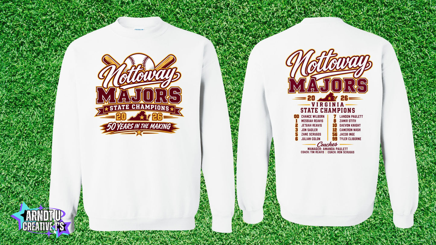 Nottoway Majors Gildan Crewneck Sweatshirt