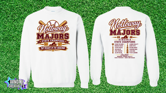 Nottoway Majors Gildan Crewneck Sweatshirt
