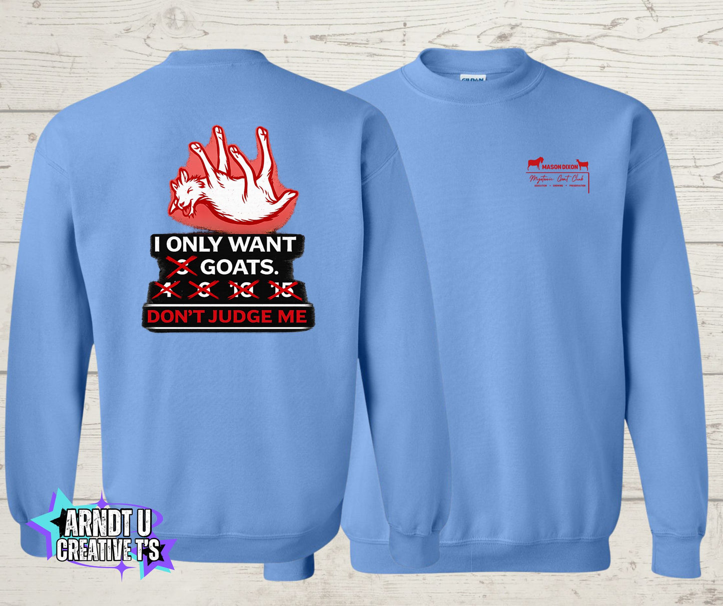 Mason Dixon Myotonic Goat Club Crewneck Sweatshirt