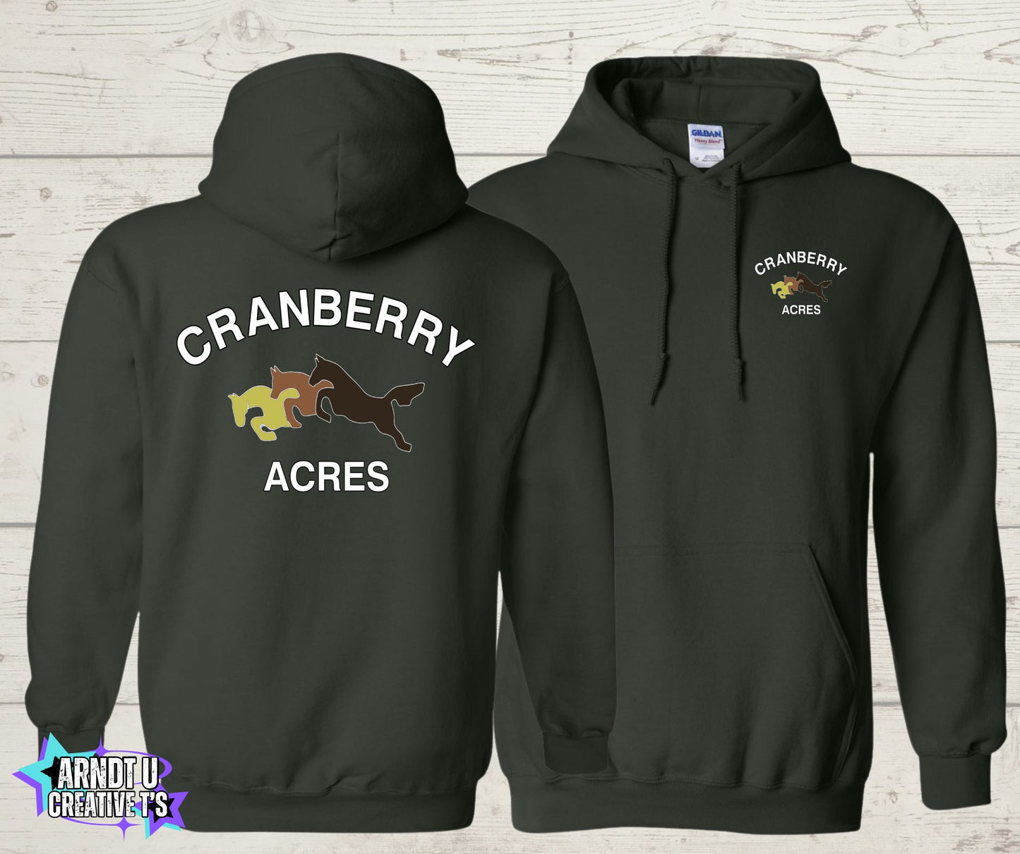 Cranberry Acres Gildan Hoodies Original Logo