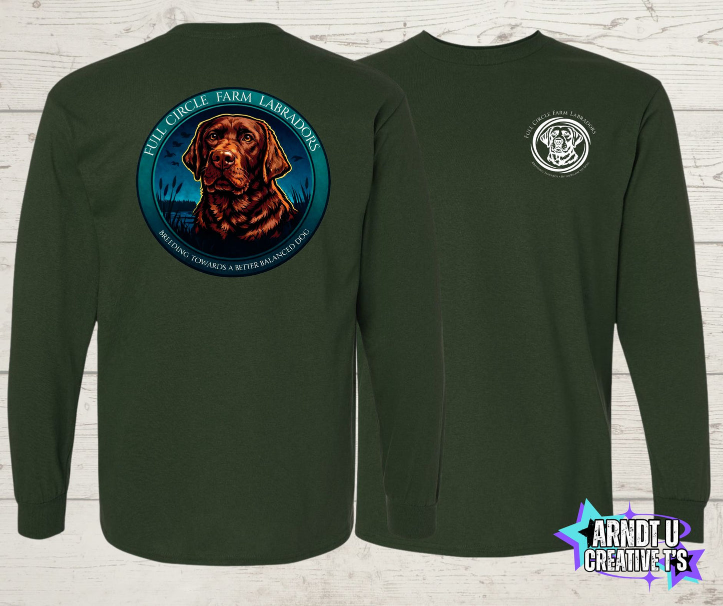 Full Circle Labradors Chocolate Lab Long Sleeve
