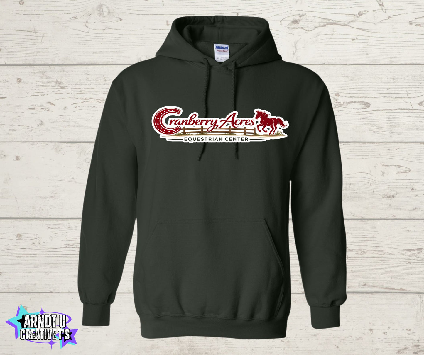 Cranberry Acres Gildan Hoodies Horse