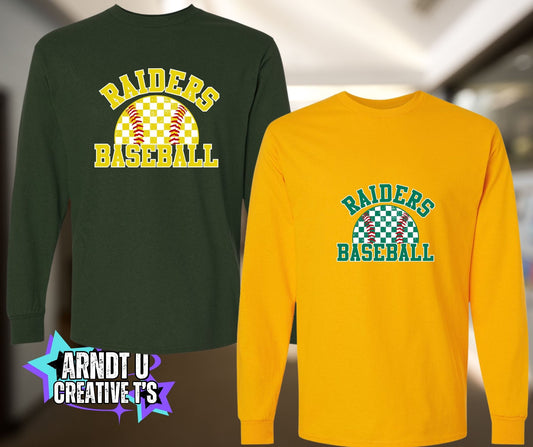 Raiders Checkered Baseball