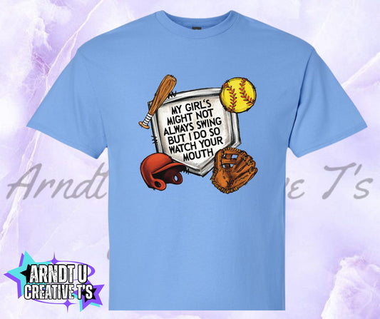 Softball Watch Your Mouth
