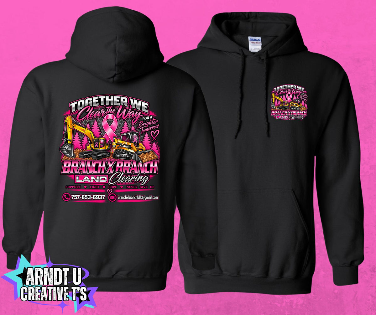 Breast Cancer Awareness BXB Land Clearing Hoodie