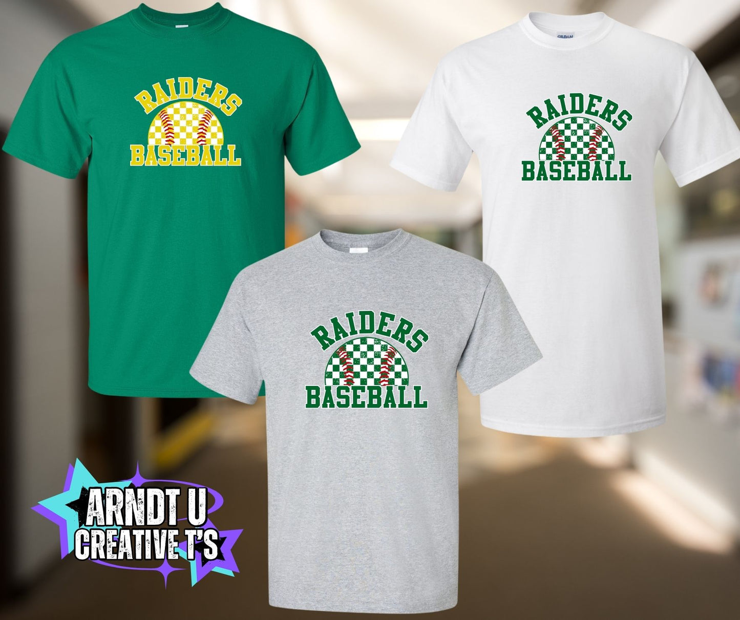 Raiders Checkered Baseball