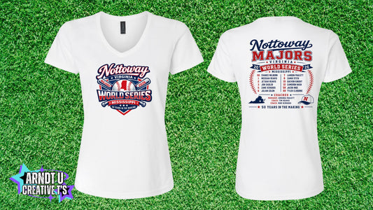 Nottoway Majors Gildan Ladies V-Neck Softstyle