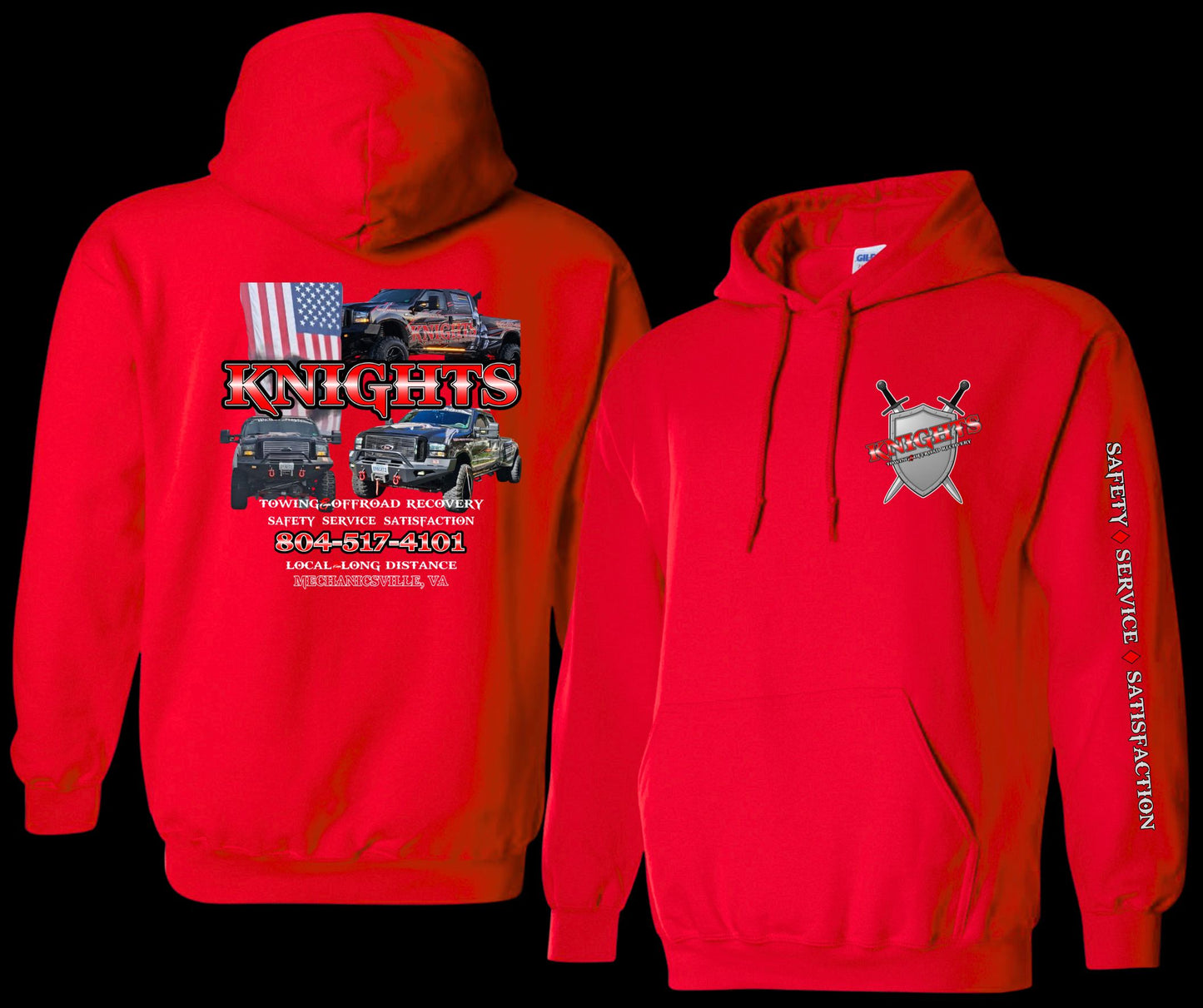 Youth Knights Towing Hoodie Sweatshirt